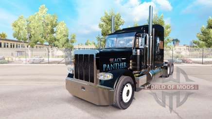 Noir peau de Panthère pour le camion Peterbilt 389 pour American Truck Simulator