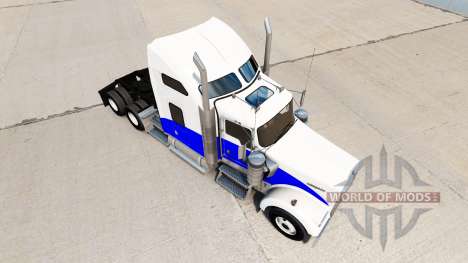Blue Wave skin für den Kenworth W900 Zugmaschine für American Truck Simulator