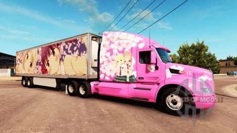 La peau Sakura pour camions Peterbilt Kenwort pour American Truck Simulator