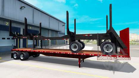 Eine Sammlung neuer Trailer mit Ladung für American Truck Simulator