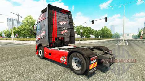Grau Rot skin für Volvo-LKW für Euro Truck Simulator 2