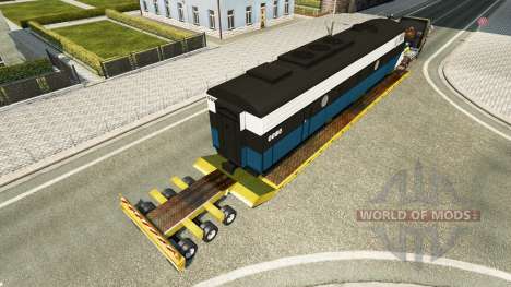 Bas de balayage avec une locomotive pour Euro Truck Simulator 2