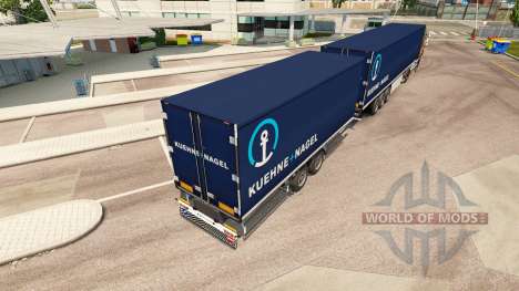 Semi-Remorque Krone Méga-Camions [Kuehne Nagel] pour Euro Truck Simulator 2