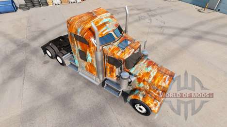 Haut Rust auf der LKW-Kenworth W900 für American Truck Simulator