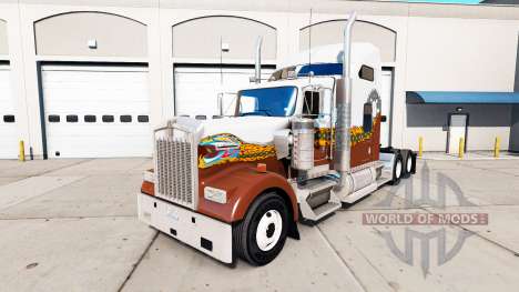 La peau Hatd le Camion de camion Kenworth W900 pour American Truck Simulator