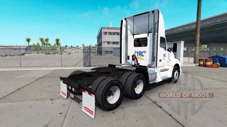 Haut YRC Fracht auf Traktor Kenworth für American Truck Simulator