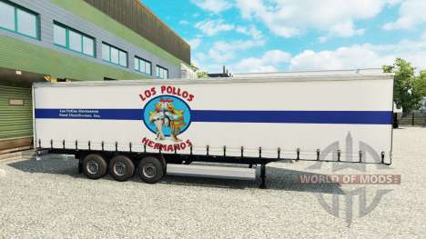 La peau Los Pollos Hermanos sur la remorque pour Euro Truck Simulator 2