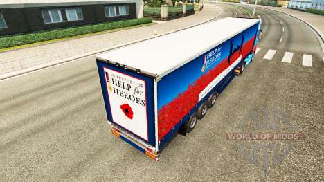 Hilfe Für Helden-skin für den Volvo truck für Euro Truck Simulator 2