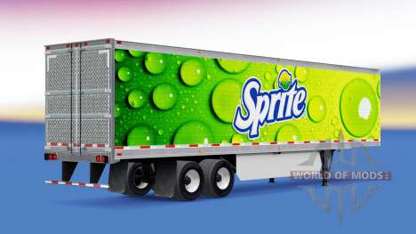 La peau Sprite sur frigorifique semi-remorque pour American Truck Simulator