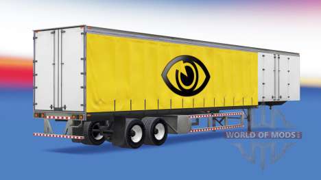 30 tonnes de rideau de la remorque pour American Truck Simulator