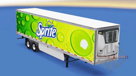 La peau Sprite sur frigorifique semi-remorque pour American Truck Simulator