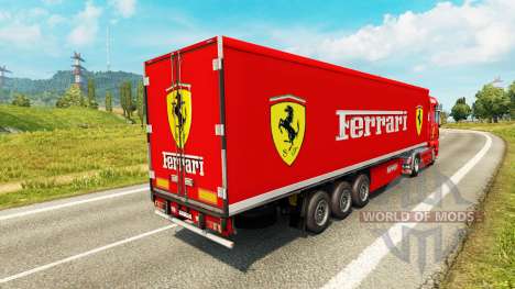 La peau de Ferrari sur le tracteur HOMME pour Euro Truck Simulator 2