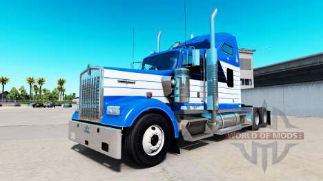 De la peau Blanchir de Transport sur camion Kenw pour American Truck Simulator