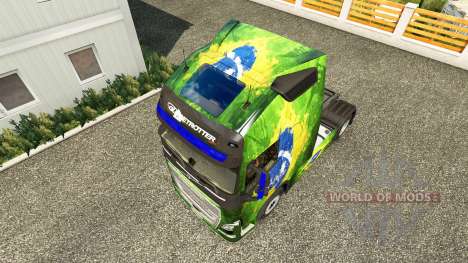 La peau Brasil chez Volvo trucks pour Euro Truck Simulator 2