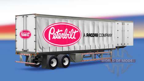 Curtain semi trailer Peterbilt für American Truck Simulator