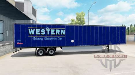 Haut westlichen auf den trailer für American Truck Simulator