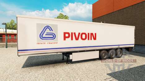 La peau Pivoin sur la remorque pour Euro Truck Simulator 2