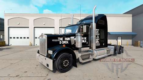 Haut Jurassic World truck Kenworth W900 für American Truck Simulator
