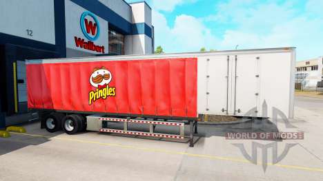 Rideau semi-remorque Pringles pour American Truck Simulator