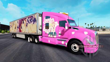 La peau Sakura pour camions Peterbilt Kenwort pour American Truck Simulator