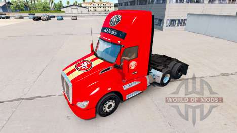 La peau 49ers de San Francisco sur les tracteurs pour American Truck Simulator