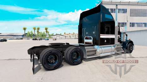 Haut, Schwarz und Weiß auf der LKW-Kenworth W900 für American Truck Simulator