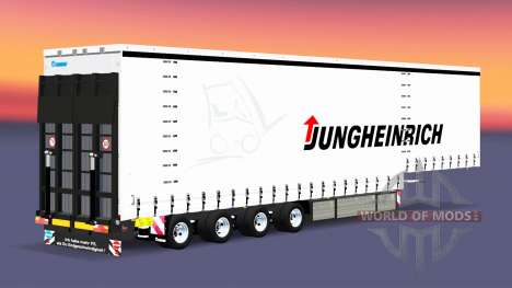 Vier-Achs-Vorhang-Auflieger-Krone für Euro Truck Simulator 2