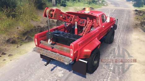 Ford F-200 1970 [Tow Truck] pour Spin Tires