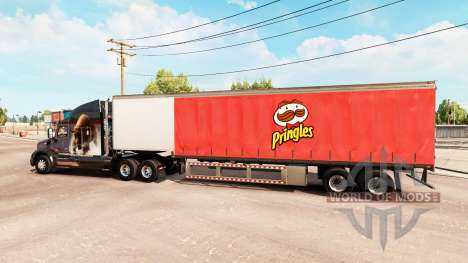 Vorhang semi-trailer Pringles für American Truck Simulator