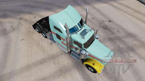 Haut-Z-Streifen-Multicolor-truck Kenworth W900 für American Truck Simulator