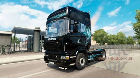 Haut, Türkis Rauch für Scania-LKW für Euro Truck Simulator 2