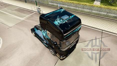 De la peau, de Turquoise, de la Fumée pour Scani pour Euro Truck Simulator 2