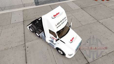 Haut auf Ryder truck Kenworth für American Truck Simulator