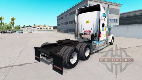 La peau de MS sur le camion Kenworth W900 pour American Truck Simulator