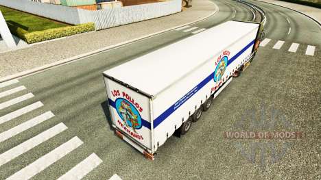 La peau Los Pollos Hermanos sur la remorque pour Euro Truck Simulator 2