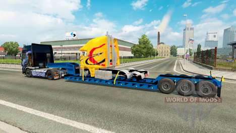 Faible balayage avec un camion endommagé pour Euro Truck Simulator 2
