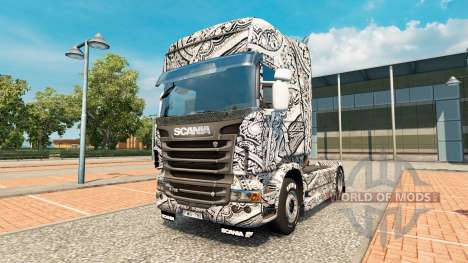 Batik Indonésie peau pour Scania camion pour Euro Truck Simulator 2