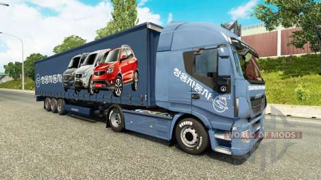 Peaux Société de location de Voitures sur les ca pour Euro Truck Simulator 2