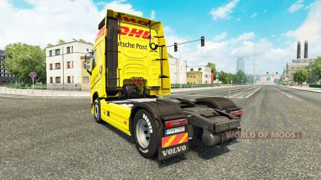 DHL skin für Volvo-LKW für Euro Truck Simulator 2