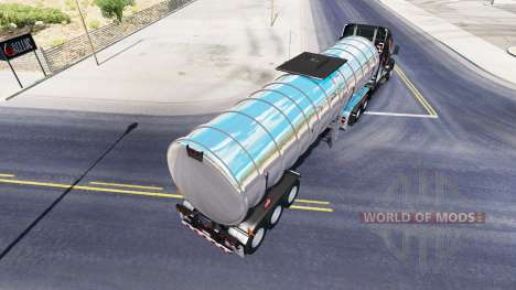 Chrom-Kraftstoff-semi-trailer für American Truck Simulator
