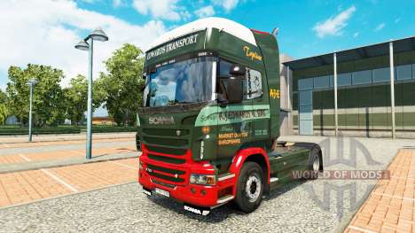 Edwards Transport skin für den Scania truck für Euro Truck Simulator 2
