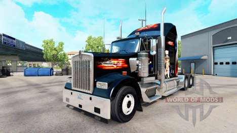 Haut-USA truck Kenworth W900 für American Truck Simulator