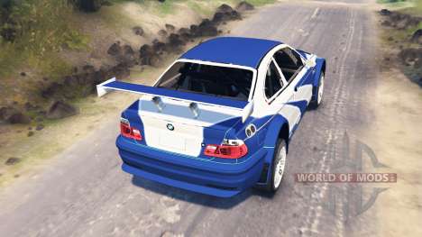 BMW M3 (E46) GTR [Most Wanted] pour Spin Tires