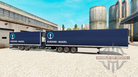 Semi-Remorque Krone Méga-Camions [Kuehne Nagel] pour Euro Truck Simulator 2