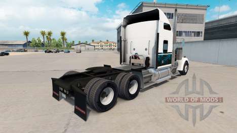 De la peau Personnalisé Bleu Nouveau camion Kenw pour American Truck Simulator