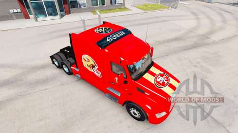 La peau 49ers de San Francisco sur les tracteurs pour American Truck Simulator