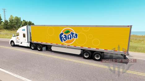 Fanta skin für Kenworth-Zugmaschine für American Truck Simulator