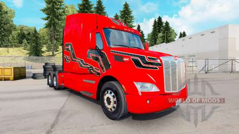 La peau de Carbone Insertions sur le tracteur Pe pour American Truck Simulator