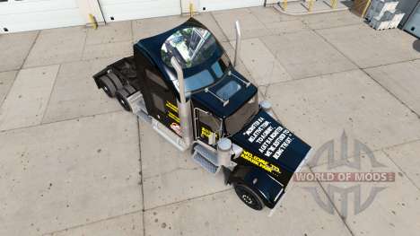 La peau Jurassic World camion Kenworth W900 pour American Truck Simulator