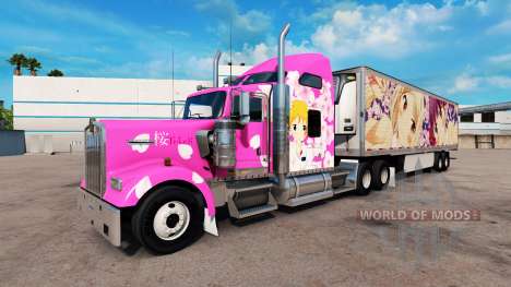 Haut Sakura für LKW-und Peterbilt-Kenwort für American Truck Simulator